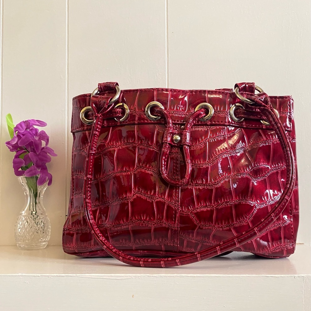 NWOT Red Patent Leather Handbag